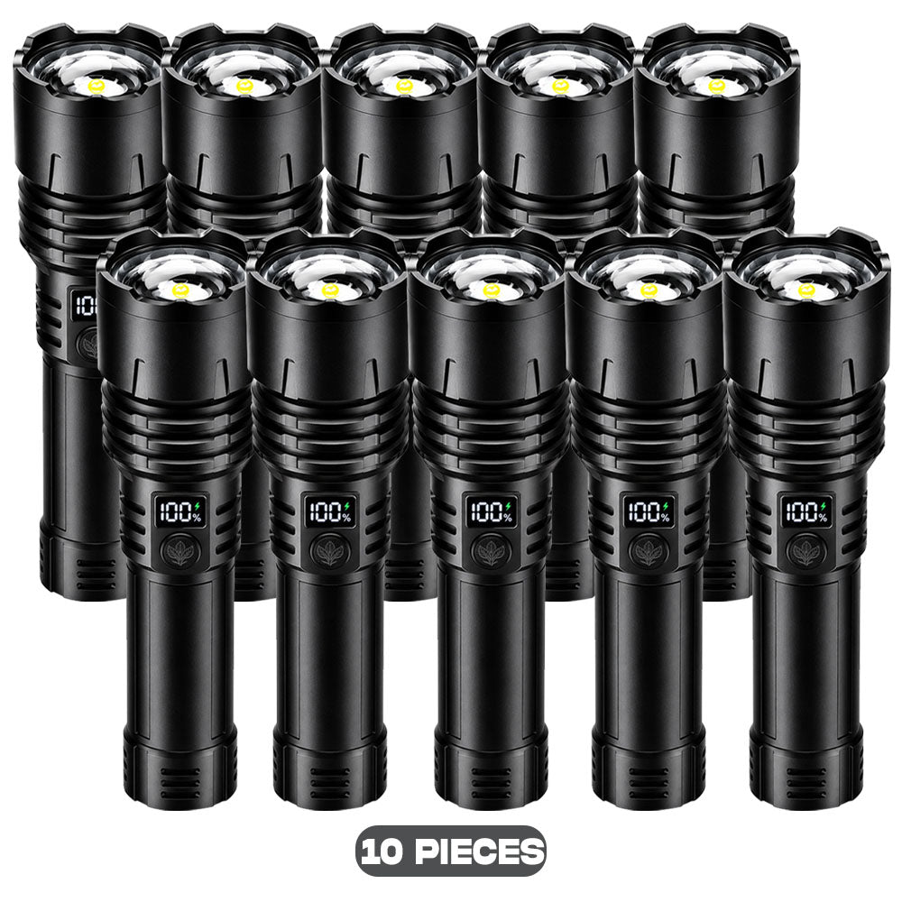 BEST SALE: 70% OFF+ 🎁🔥 2026 Super Bright LED Tactical Flashlight,️ Smart LED Display, 1M+ SOLD Worldwide🥇, 9500mAh Battery, 80X Brightness,  Military-Grade CREE LED