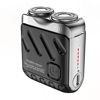 70% OFF + FREE GIFT⏰ Portable Mini Rotary Electric Shaver| 9000RPM Magnetic Dual-Head| Rechargeable IPX7 Waterproof Wet/Dry