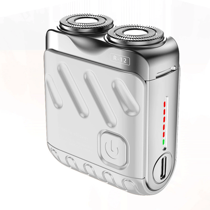 70% OFF + FREE GIFT⏰ Portable Mini Rotary Electric Shaver| 9000RPM Magnetic Dual-Head| Rechargeable IPX7 Waterproof Wet/Dry