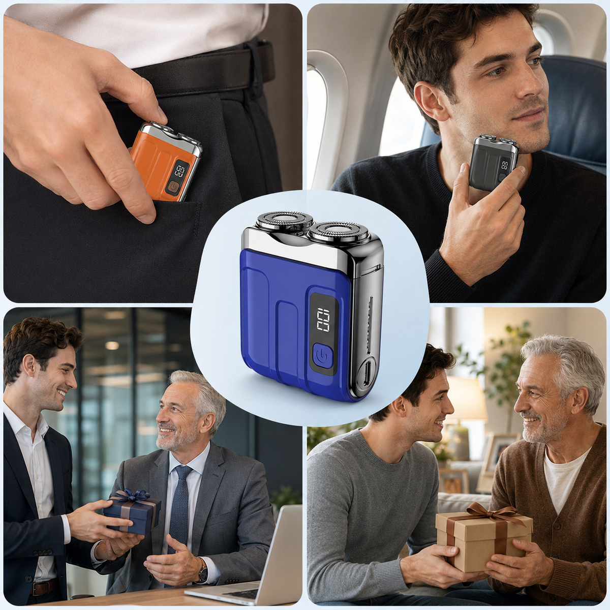 🔥BEST DEAL 70% OFF + 🎁🪒2026 Portable Mini Electric Shaver|2M+ SOLD🏆| 9900RPM Magnetic Dual-Head | Smart LED Display |Rechargeable IPX7 Waterproof Wet/Dry