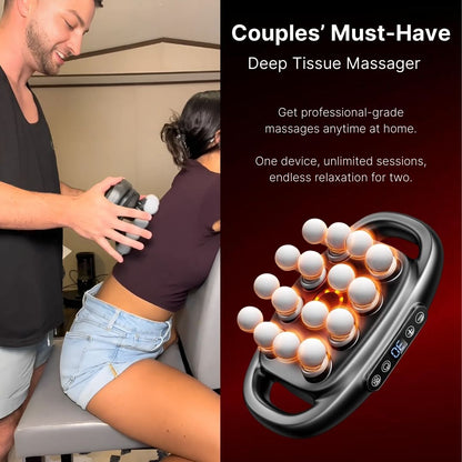 Premium Electric Deep Tissue Massager - 16 Head Full Body Electric Muscle Massager