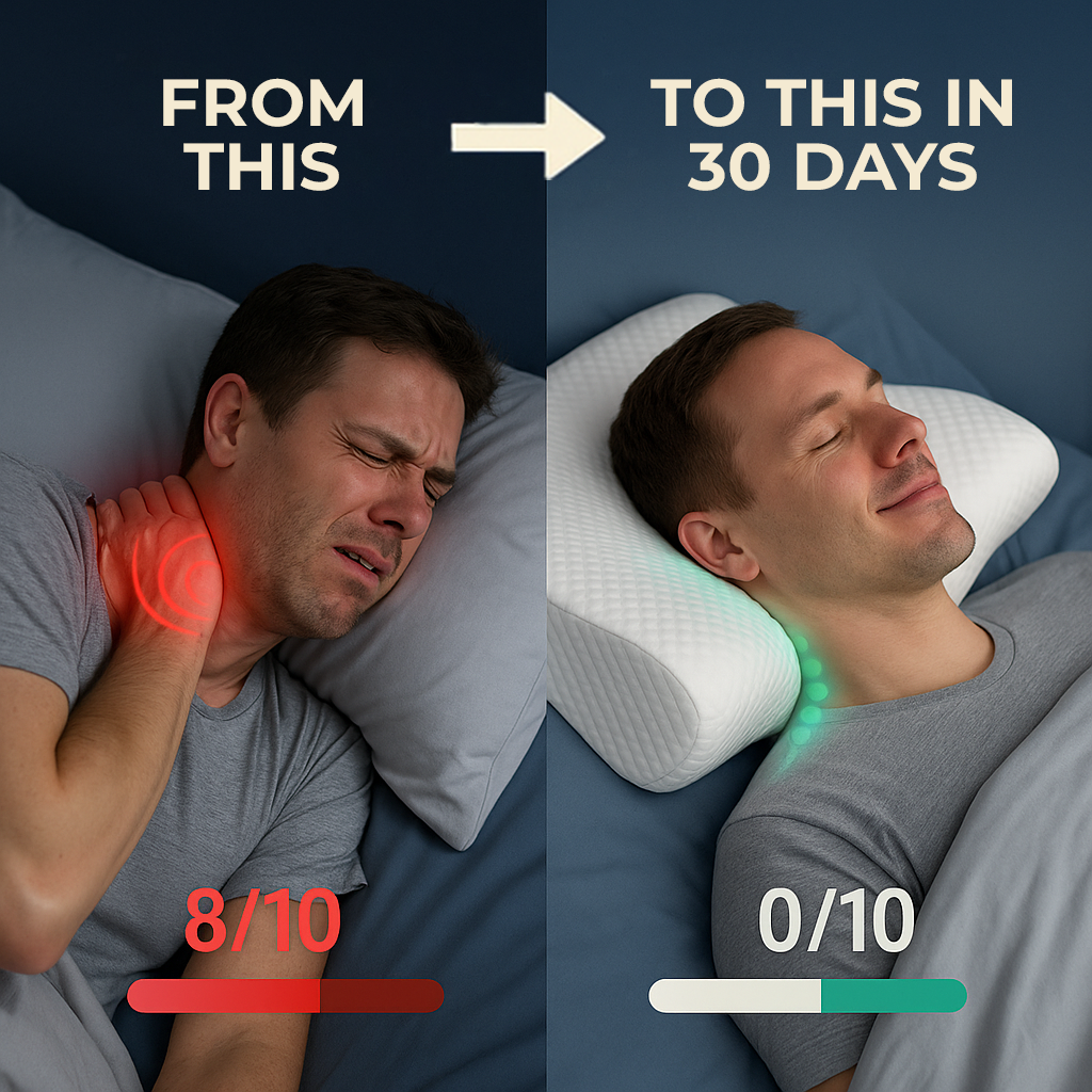 The Pillow That Ends Neck Pain - By Fixing Your Sleep Posture | Father's Day 60% OFF