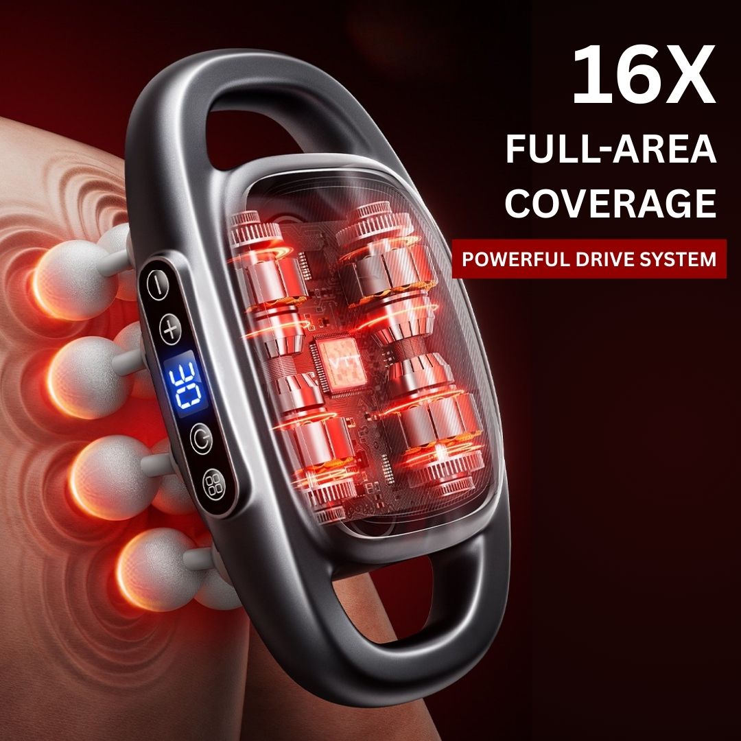 Premium Electric Deep Tissue Massager - 16 Head Full Body Electric Muscle Massager