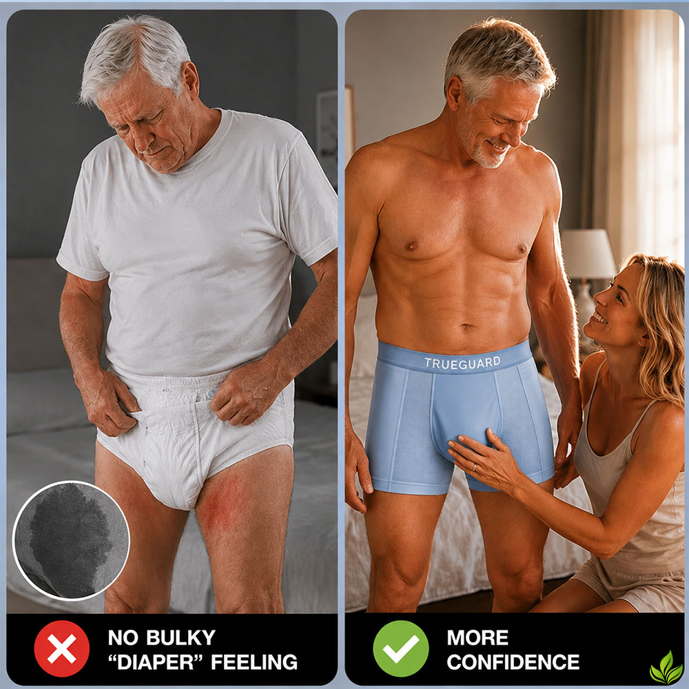 BUY 3 GET 5 FREE 🔥BEST DEAL 80% OFF+ 🎁 TRUEGUARD™ Premium Men’s Leakproof Boxer Briefs