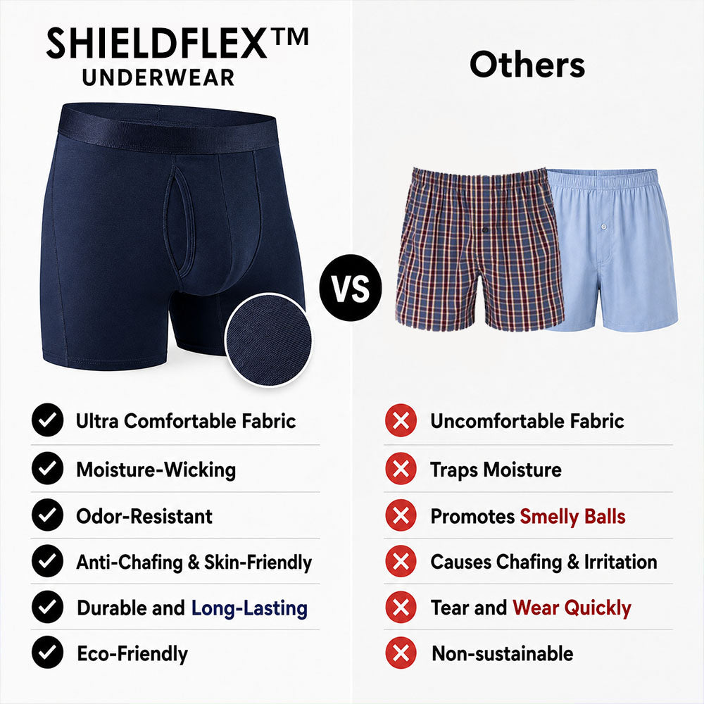 EXCLUSIVE DEAL 80% OFF+🎁 2026 ShieldFlex™ Premium Men’s Leakproof Boxer Briefs