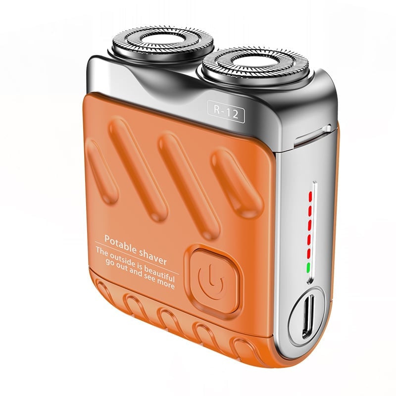 70% OFF + FREE GIFT⏰ Portable Mini Rotary Electric Shaver| 9000RPM Magnetic Dual-Head| Rechargeable IPX7 Waterproof Wet/Dry