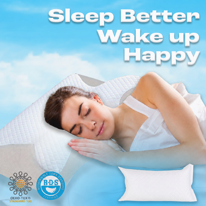 The Pillow That Ends Neck Pain - By Fixing Your Sleep Posture | Father's Day 60% OFF