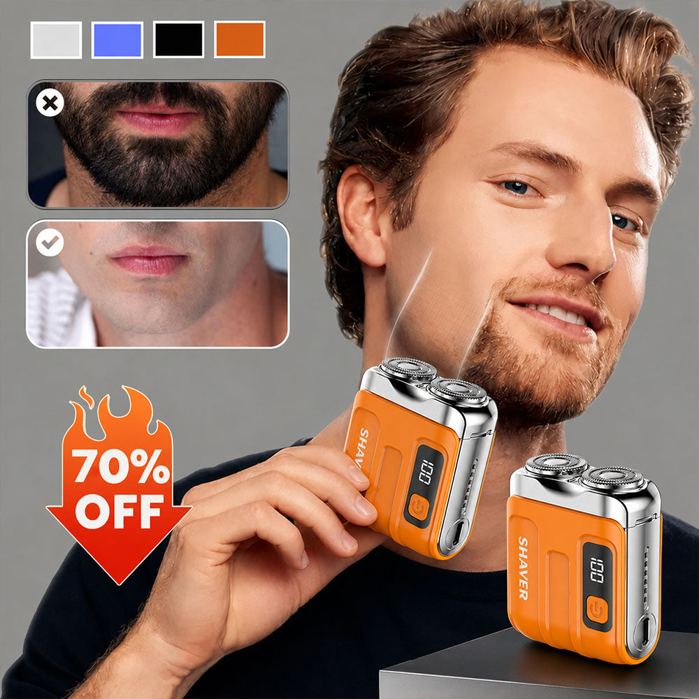 🔥BEST DEAL 70% OFF + 🎁🪒2026 Portable Mini Electric Shaver|2M+ SOLD🏆| 9900RPM Magnetic Dual-Head | Smart LED Display |Rechargeable IPX7 Waterproof Wet/Dry