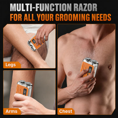 🔥BEST DEAL 70% OFF + 🎁🪒2026 Portable Mini Electric Shaver|2M+ SOLD🏆| 9900RPM Magnetic Dual-Head | Smart LED Display |Rechargeable IPX7 Waterproof Wet/Dry
