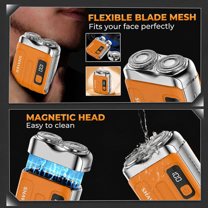 🔥BEST DEAL 70% OFF + 🎁🪒2026 Portable Mini Electric Shaver|2M+ SOLD🏆| 9900RPM Magnetic Dual-Head | Smart LED Display |Rechargeable IPX7 Waterproof Wet/Dry