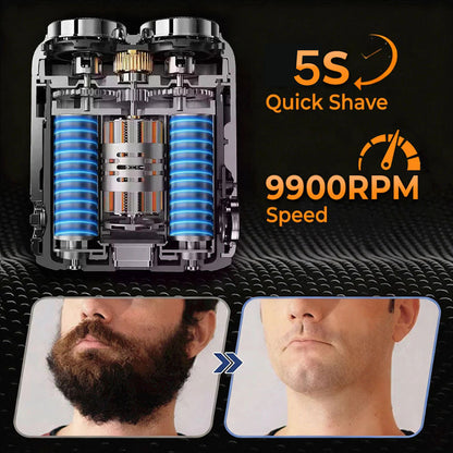 🔥BEST DEAL 70% OFF + 🎁🪒2026 Portable Mini Electric Shaver|2M+ SOLD🏆| 9900RPM Magnetic Dual-Head | Smart LED Display |Rechargeable IPX7 Waterproof Wet/Dry