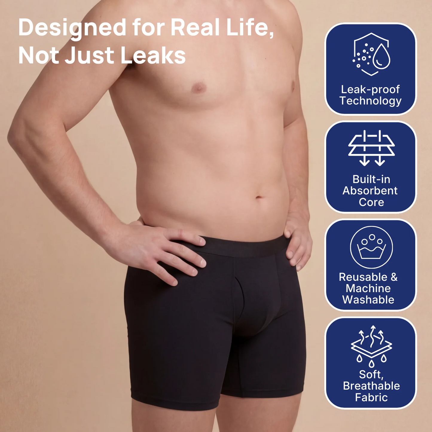 EXCLUSIVE DEAL 60% OFF🎁 2026 NEW Men’s Leakproof Boxer Briefs