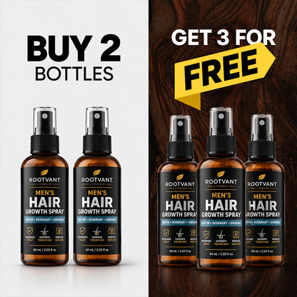 🔥BEST DEAL 80% OFF+ 🎁 Ultimate Men Hair Growth Spray