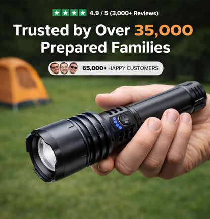 🔥HOT SALE: 70% OFF+ GIFT ⏰ 🔦 Super Bright LED Hunting Tactical Flashlight, 3 Color Lens, 80X Brighter CREE LED Beam, 70-Hour Runtime, Military-Grade Toughness For Hunting, Fishing & Camping